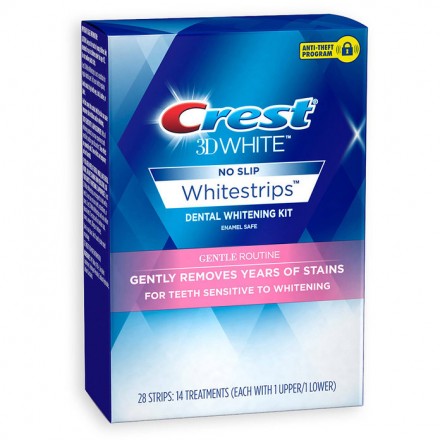 Отбеливающие полоски CREST 3D WHITE WHITESTRIPS GENTLE ROUTINE 14 пакетиков